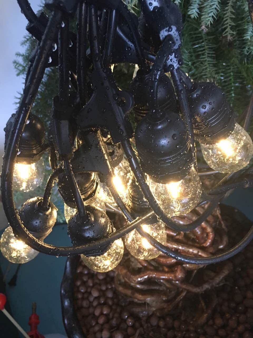 S14 Edison bulb Hanging sockets weatherproof string lights for decoration