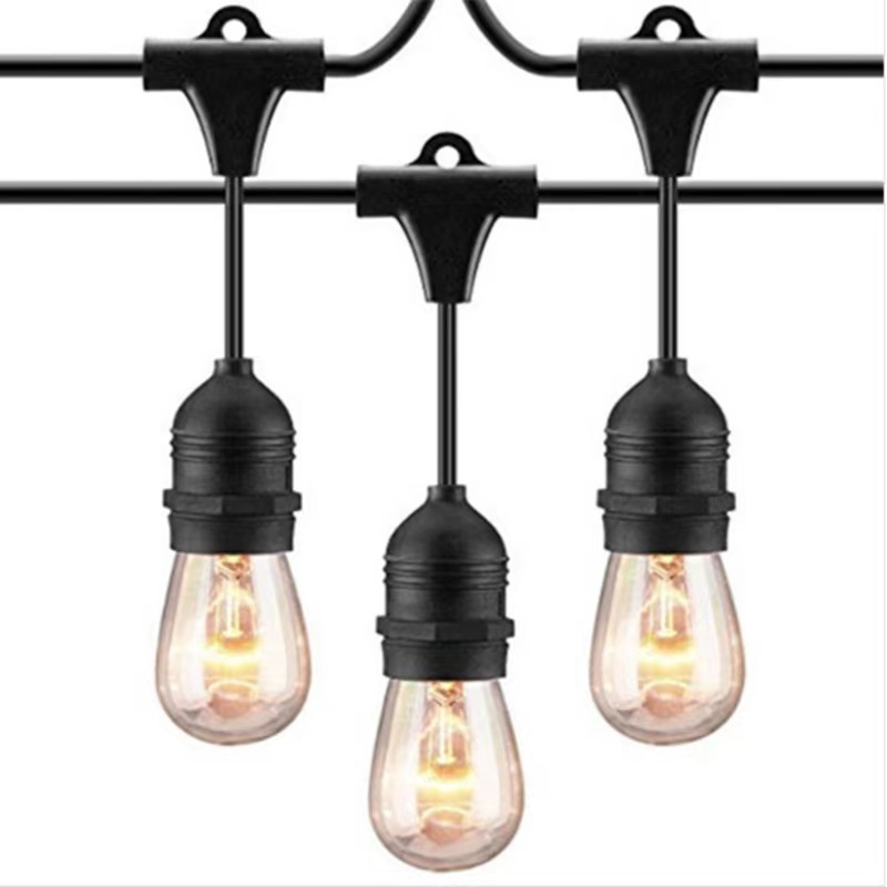 S14 Edison bulb Hanging sockets weatherproof string lights for decoration