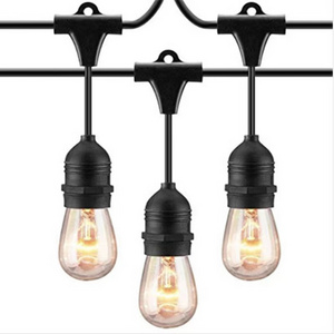 S14 Edison bulb Hanging sockets weatherproof string lights for decoration