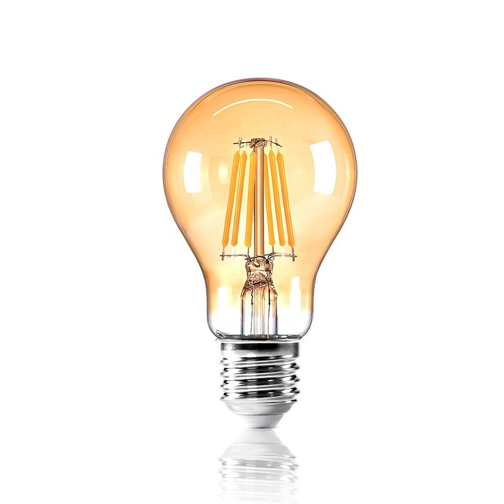 A60 A19 4W E27 Clear residential lighting 360 degree LED filament bulb