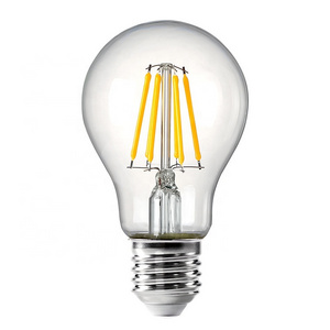 A60 A19 4W E27 Clear residential lighting 360 degree LED filament bulb