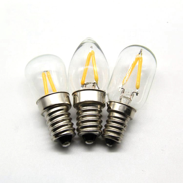 C7 E12 2W Dimmable warm white LED Edison style filament light bulb