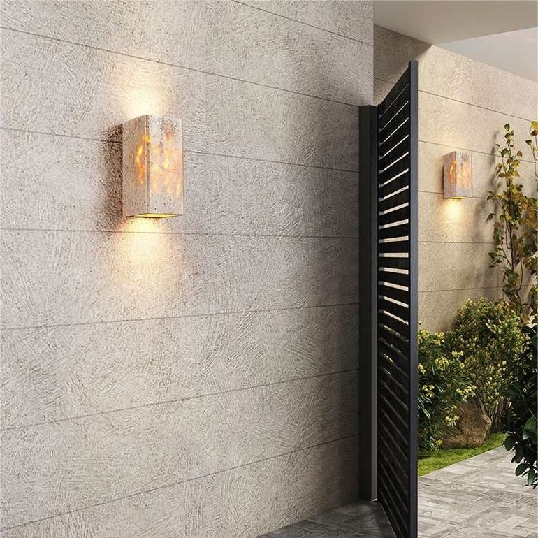 BUZAO W01 black lava Yellow Cave Stone wall lamp home decor bedroom light wall light for home led step light