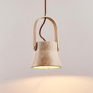 Yellow Cave Stone Pendant lamp for living room diy lighting fixtures pendant lamp guard