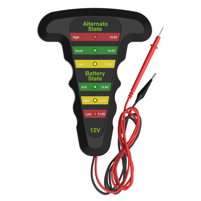 12V Car Battery Tester Digital Alternator Tester 6 LED Lights Display Automotive Diagnostic Tool Auto charging starting Analyzer