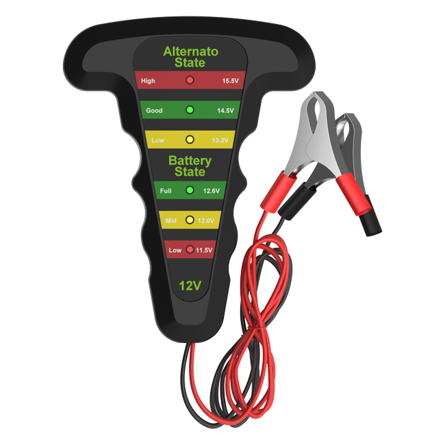 12V Car Battery Tester Digital Alternator Tester 6 LED Lights Display Automotive Diagnostic Tool Auto charging starting Analyzer