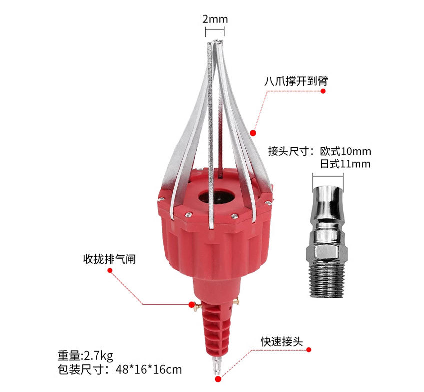 Universal Pneumatic CV Joint Removal Tool Boot Spreader Expander Rubber Dust Cover Install Tool Set