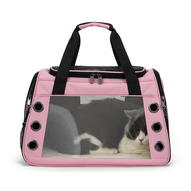 New Cat Bag Breathable Car Pet Bag Foldable Dog Backpack Transparent Space Capsule Cat Cage