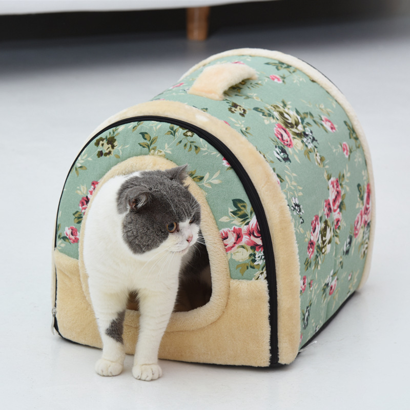 Pet Kennel Bed Dual-usefoldable All-season Universal Cats Dogs Backpack Carrier Bags Pet Beds