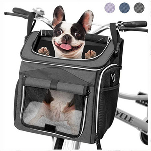 Foldable Pet Dog Bag Travel Pet Aviation Bag Bike Basket Safety Backpack