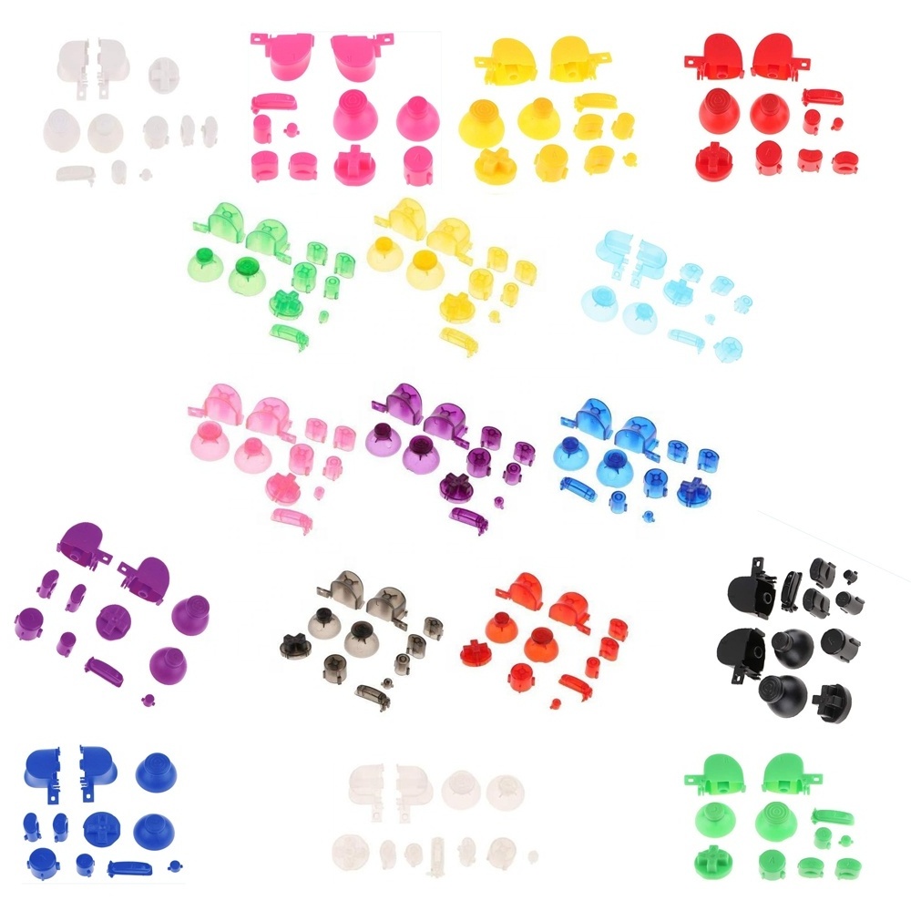 Colorful ABXYZ Button+Thumbstick D-pad Mod Kits for GameCube for NGC Controller Buttons Button Set