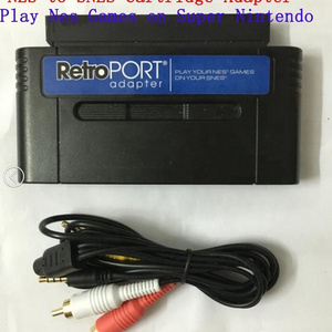 Game cartridge adapter converter transmitter for retroport N E S games for SNES 16 bit console