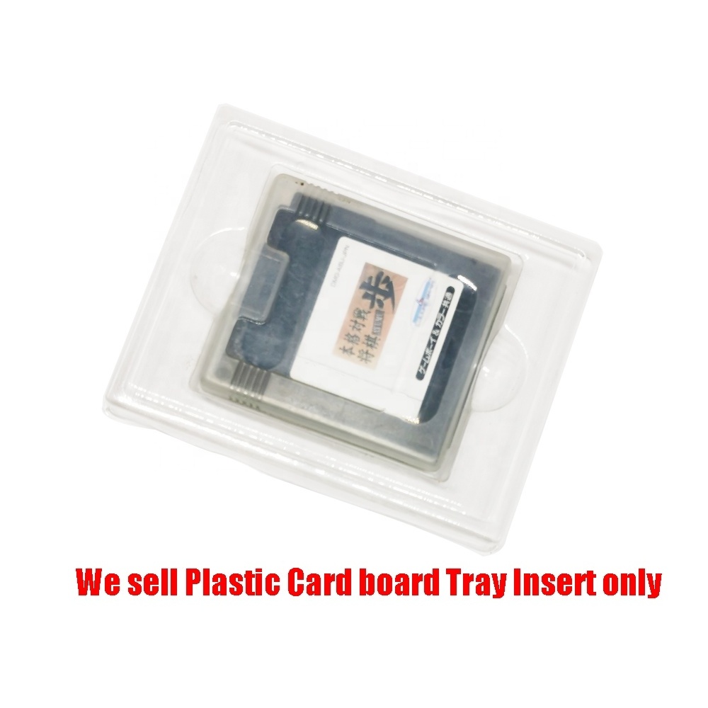 Clear Plastic Game Card Cartridge Cases Boxes Insert Inner Tray Inlay for Gameboy Color GBC game Japan EU version