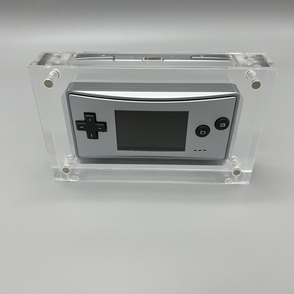 High transparency acrylic magnetic cover console storage box for Game Boy MICRO GBM