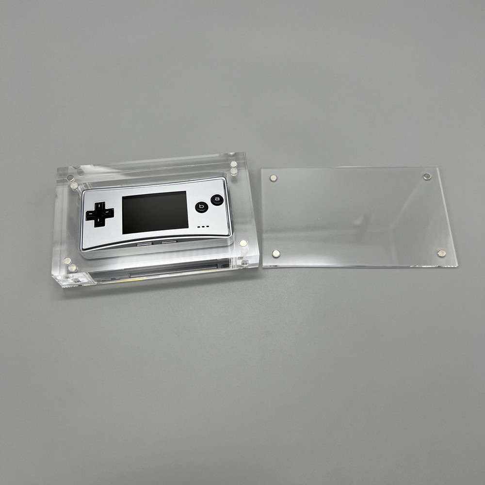 High transparency acrylic magnetic cover console storage box for Game Boy MICRO GBM