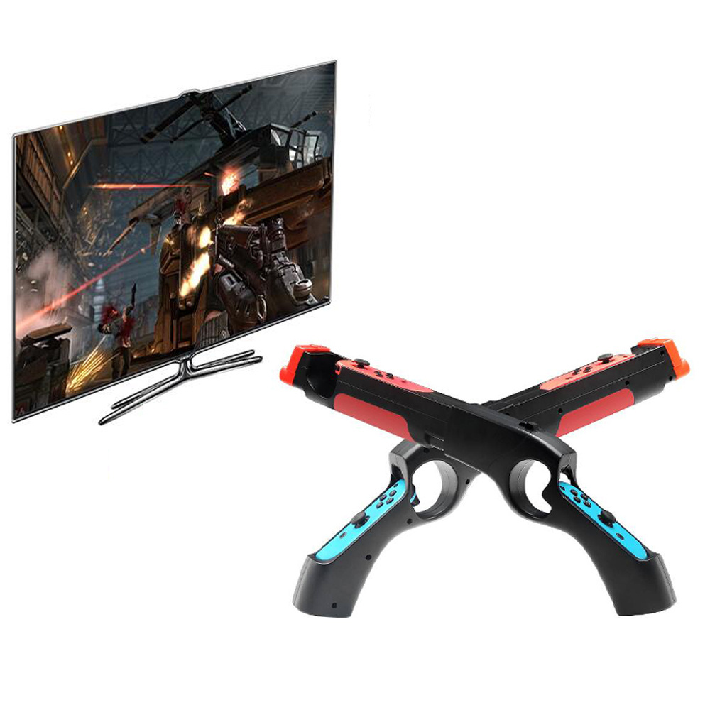 Gaming Somatosensory Shooting Gun Stand for N-S Kinect Sensor Game Gun Handle Grips for Switch For NS Controller Joysticks