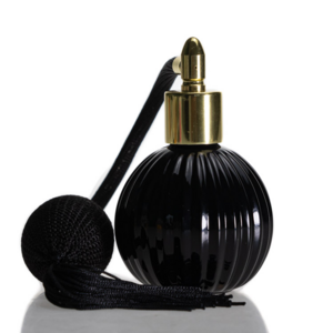 Perfume Bottles 50ml Round Ball Embossed Perfume Glass Bottle with Pump Spray