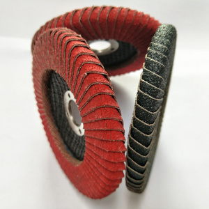 Ceramic curve flap disc abrasive disc for grinding metal and stainless steel