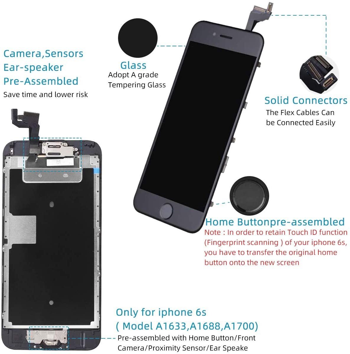 Factories Screens For Mobile Phone Replacement Lcd Iphone 7 7plus 8 8plus X series Oled Touch Screen Display Digitizer Assembly