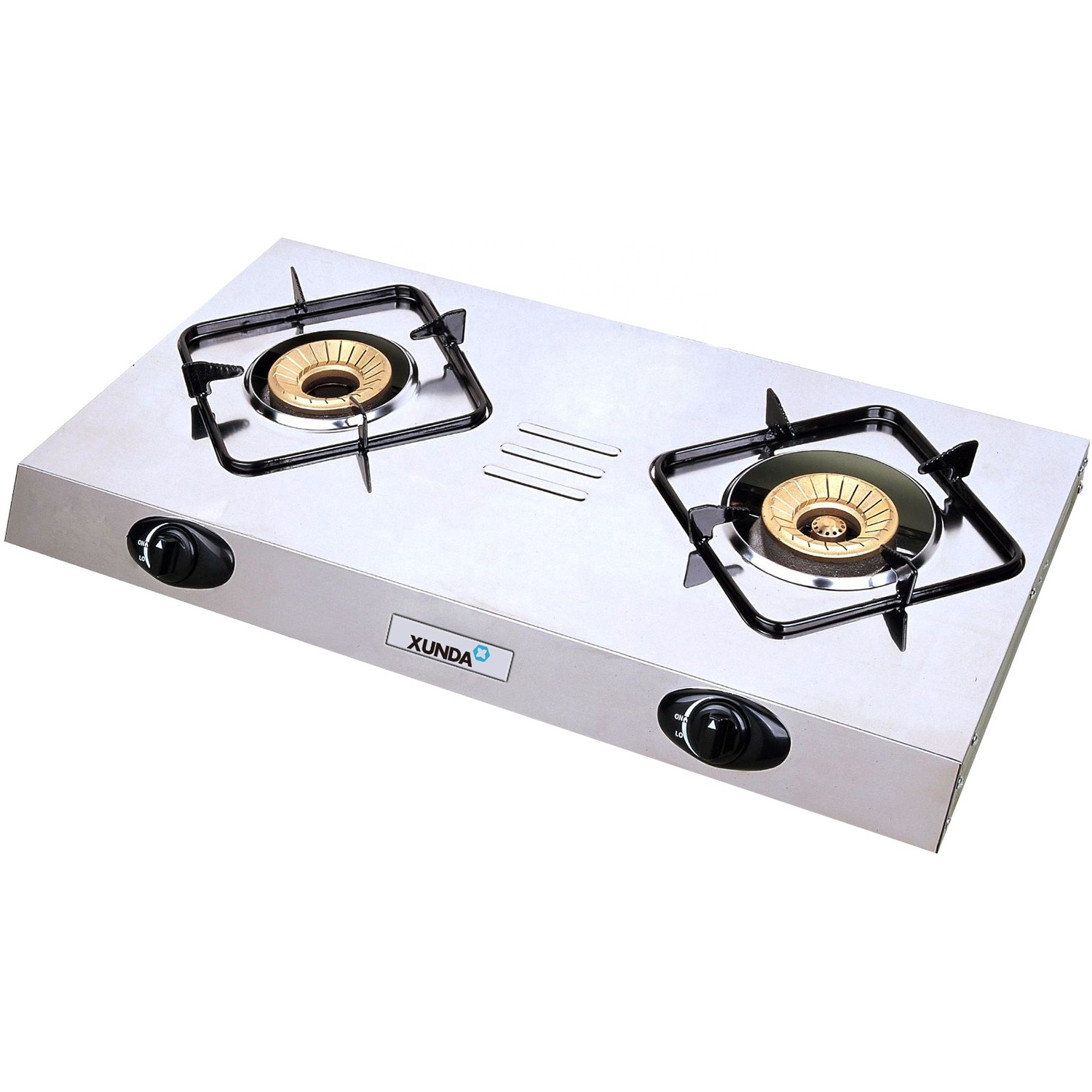 Xunda High Quality Table Top Gas Stove 2 Burners Induction Rechaud A Gaz Hob Cooker