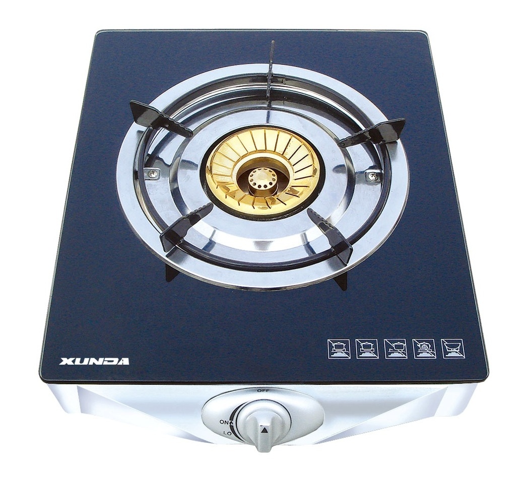 Xunda Cooking Glass Table Top Single Burner Gas Solo Stove 1 Burner Portable Cocina A Gas