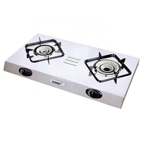 Xunda High Quality Table Top Gas Stove 2 Burners Induction Rechaud A Gaz Hob Cooker