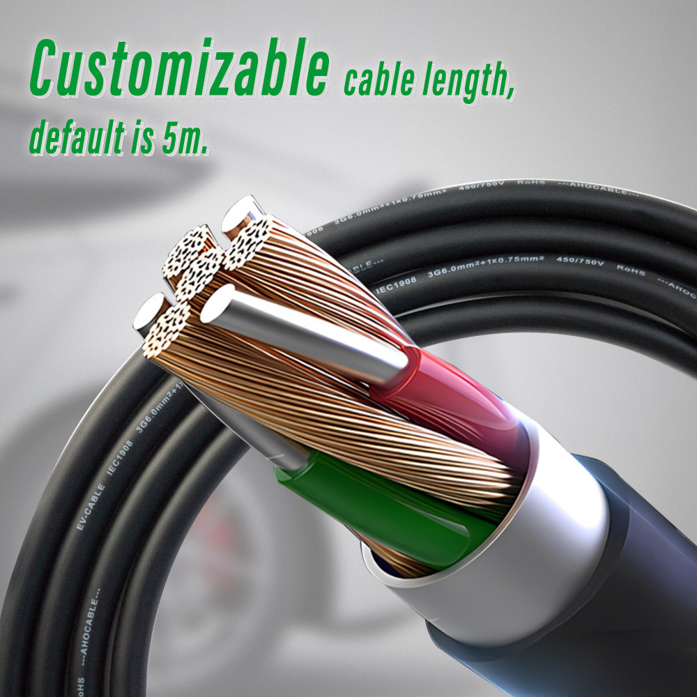 3.5KW 7KW 1 Phase IEC 62196-2 Ev Charger Type 2 Ev Charging Cable for European Standard Car