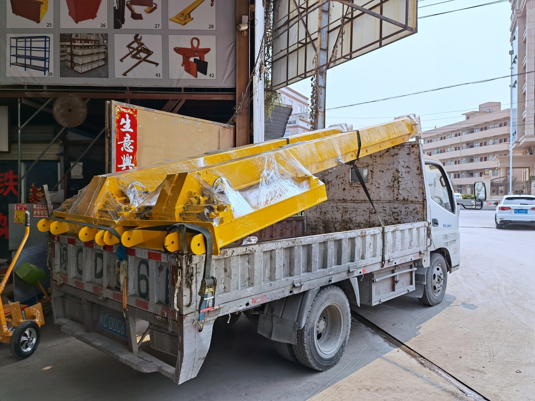 XUNDA Stone  bundle slab loading unloading container heavy slab loader  LPG forklift /electric forklift