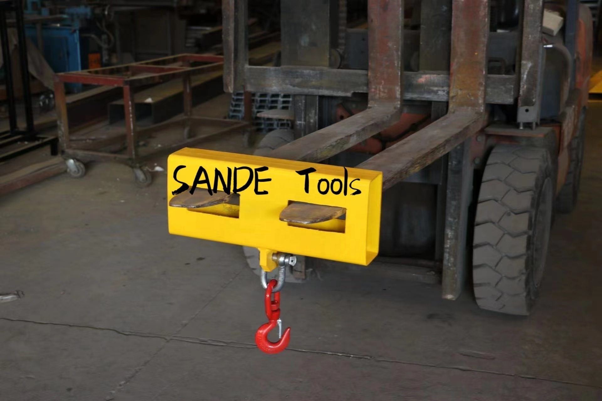 SANDE Sale Forklift Jib Crane Attachment Forklift Attachment Fork Hook For Crane