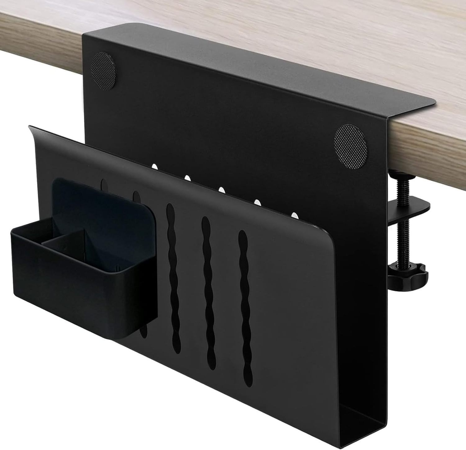 Desk Side Storage Under Desk Storage With Magnetic Pen Holder No Drill Hanging Desk Storage