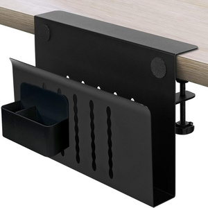 Desk Side Storage Under Desk Storage With Magnetic Pen Holder No Drill Hanging Desk Storage