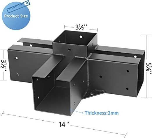 Pergola/Gazebo Hardware for 6x6 inches Lumber  gazebo bracket