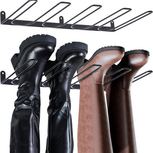 Boot Rack Wader Hanger Bracket Wall Mounted Sturdy Metal Boot Storage Organizer Rack Tall Shoe Holder for Closet