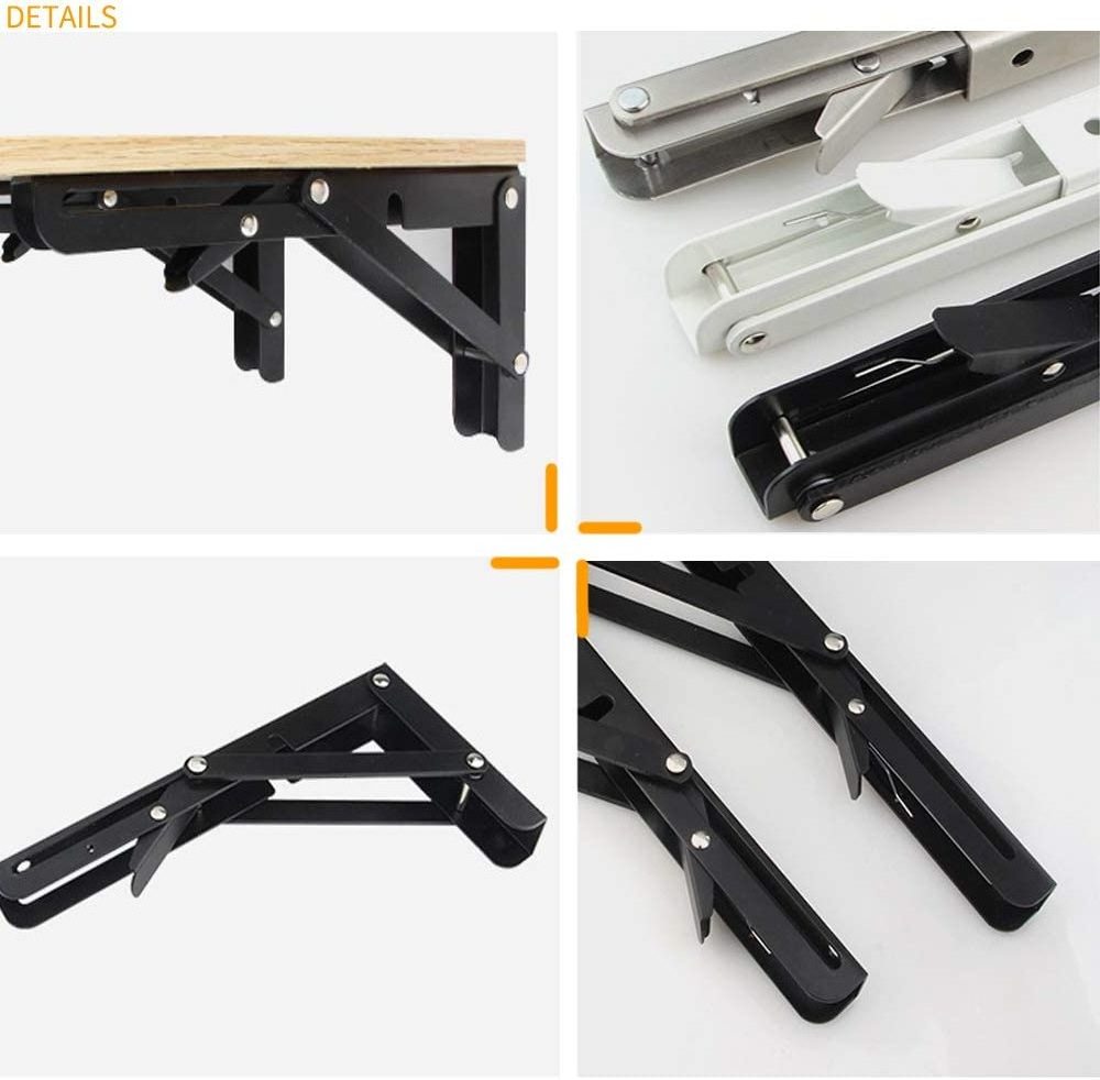 Stainless steel folding l shaped shelf brackets triangle support bracket hinge for table