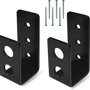 Heavy Duty 2x4 Door Barricade Brackets Metal U Bracket