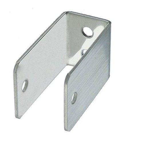 Metal connecting u shaped wall shelf brackets for wood