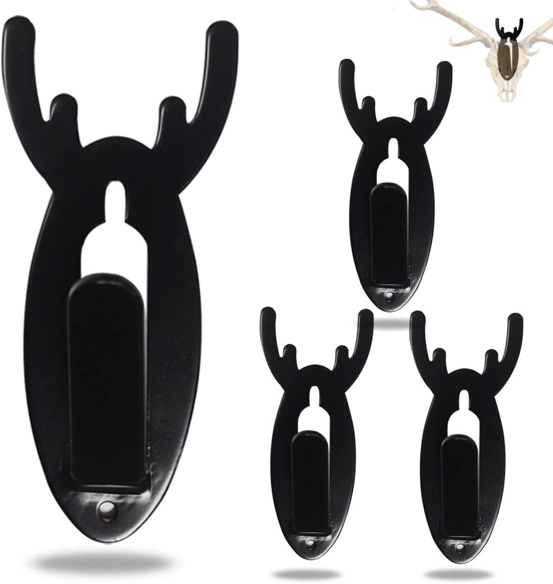 European Mount Skull Hanger Deer Skull Large Hooks Wall Mounting Bracket kit