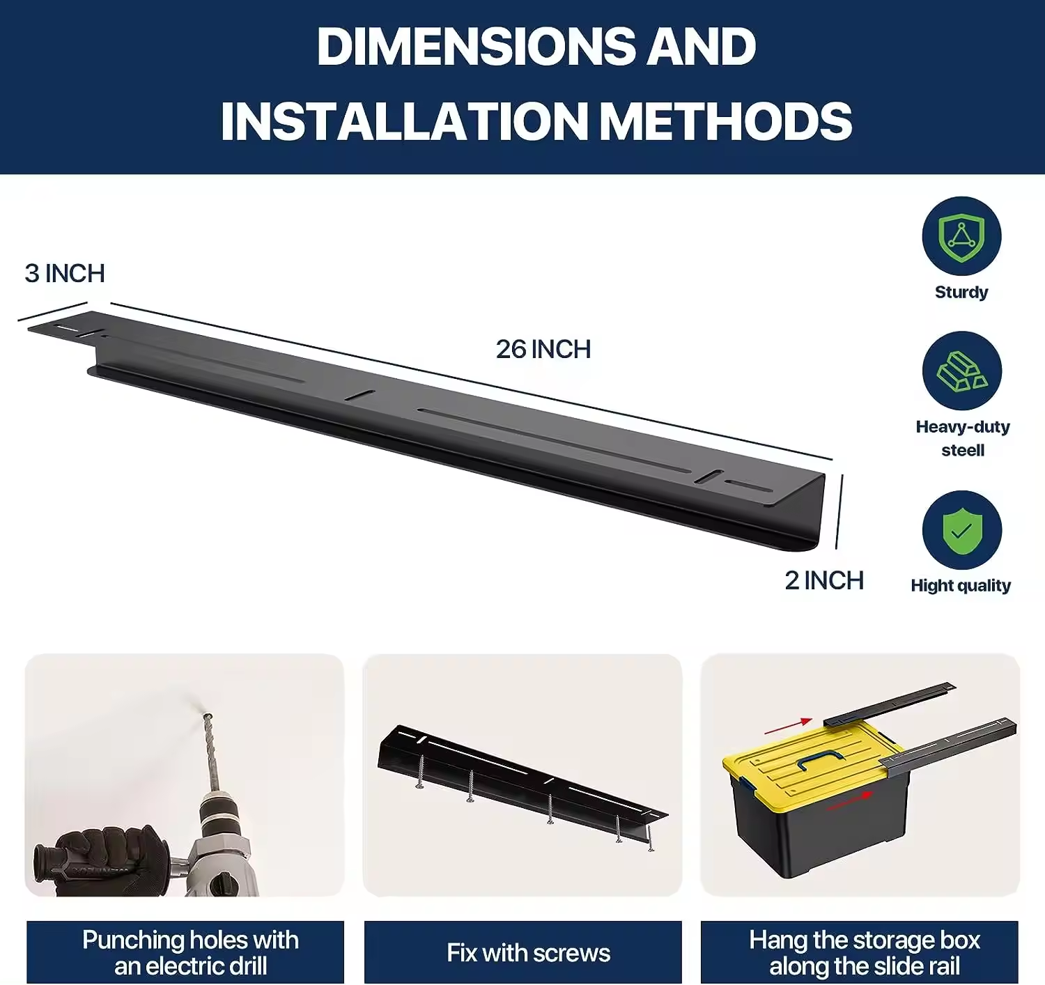 Solid Steel Overhead Garage Storage Rack tradition Ceiling Rail for Garage Storage organization