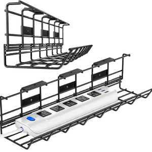 Wire Management Under Desk Shelf Table Wire Organizer Desk Cable Organizer Cable Management Tray