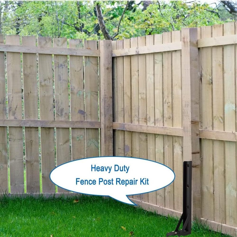 Fence Post Repair Kit 3.42 FT Thickened Fence Mender for Wooden Fence Post Support