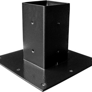 Surface Mount Base Plate Trimmer Guard Bracket for Mailbox Post Protection