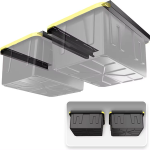 Solid Steel Overhead Garage Storage Rack tradition Ceiling Rail for Garage Storage organization