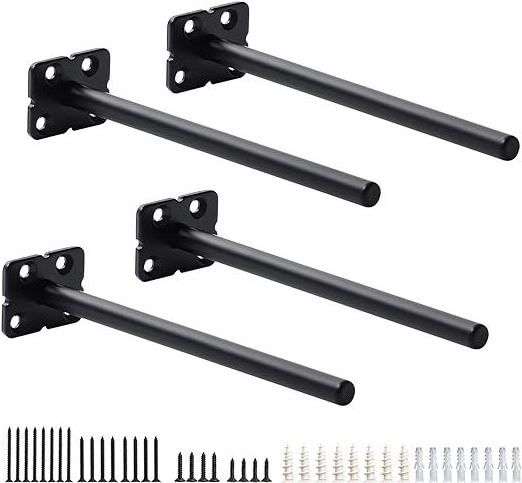 Floating Shelf Brackets, Heavy Duty Shelving for Mantle and Invisible Wall Mounting - for Hidden Shelves with No Visible Hardwar