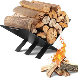 Firewood Rack Indoor, Heavy Duty Log Holder for Outdoor Fireplace Wood Storage