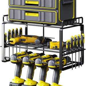 Power Tool Organizer Wall Mount Storage Rack Heavy Duty Floating Tool Shelves