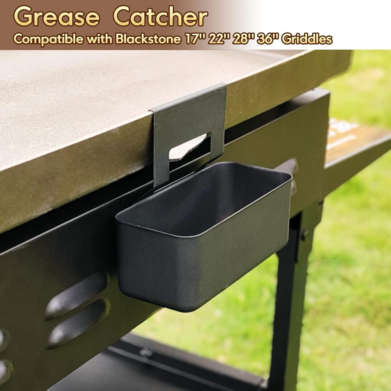 Griddle Grease Catcher Disposable Grease Tray Liners for Blackstone Griddle Grease Cup/Drip Pan Liners