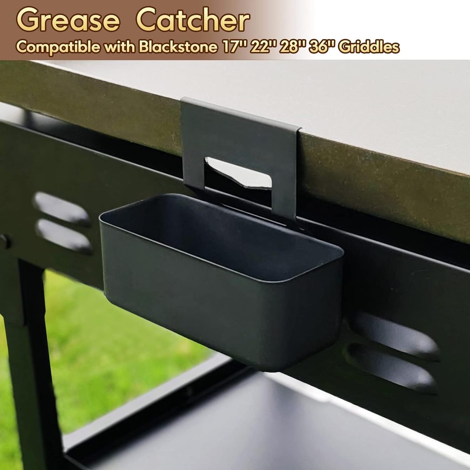 Griddle Grease Catcher Disposable Grease Tray Liners for Blackstone Griddle Grease Cup/Drip Pan Liners