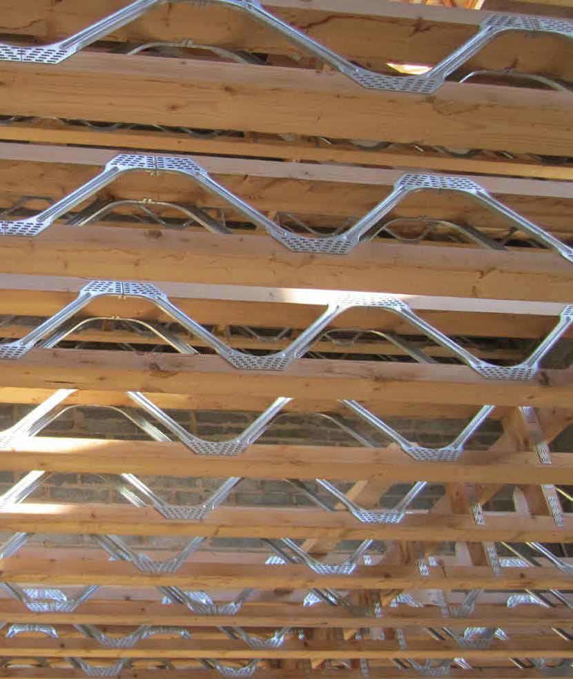 Galvanized Z275 open web steel joist for wood frame construction