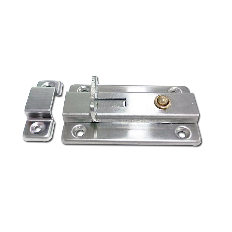 Automatic Spring Stainless Steel Latch Latch Door Clasp Manually Thickened Bright Security Clasp Old Wooden Door Toilet