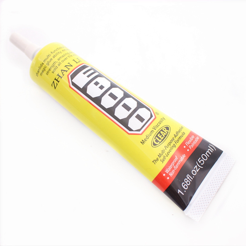 Zhanlida 50ml E8000 super glue Adhesive multi-purpose transparent glue epoxy resin glue for DIY jewelry Repair LCD Touch Screen